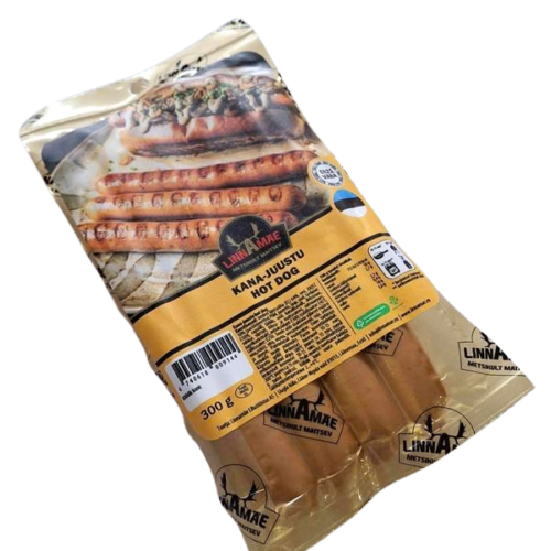 Kana-juustu hot dog 300g